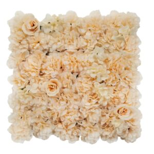 Artificial Flower Living Wall - Peach 50cm x 50cm