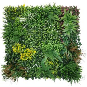 Artificial Flower Living Wall - Botanical Garden 100cm x 100cm