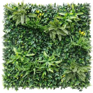 Artificial Flower Living Wall - Lush Green 100cm x 100cm
